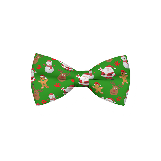 Christmas Festive Green Holiday Dog Bow Tie
