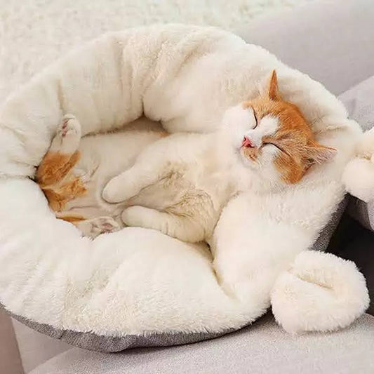 Cat Bed Sleeping Bag || Grey-Medium ||