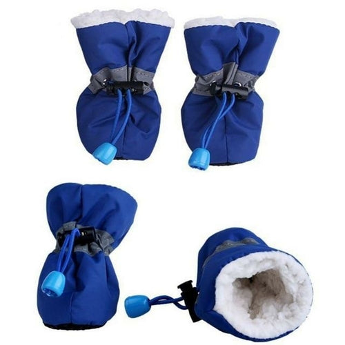 Winter Dog Shoes - Non-Slip, Warming, Great For Dogs, Puppies, and Cats - Light Bright Paws