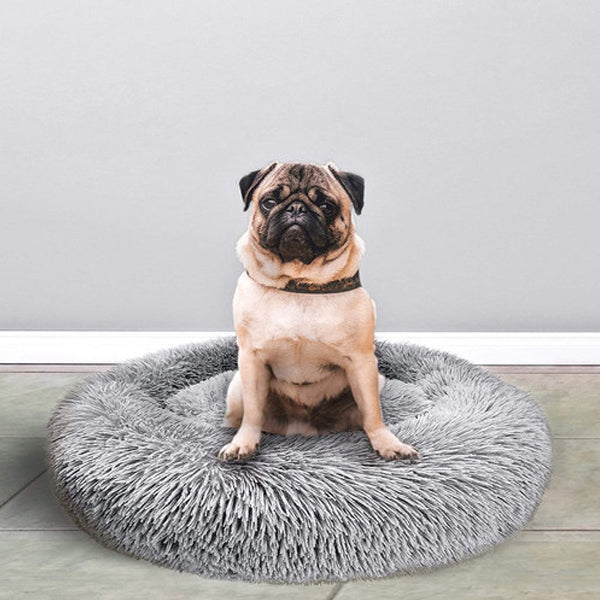 Calming Dog Cat Bed | XS-XXL | Faux Fur Self-Warming Pet Bed - Light Bright Paws